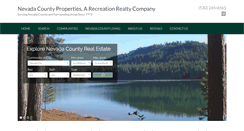 Desktop Screenshot of nevadacountyproperties.net