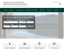 Tablet Screenshot of nevadacountyproperties.net